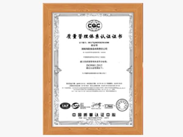 质量管理体系认证